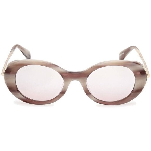 NEW MAX MARA SUNGLASSES BEIGE BROWN WOMEN EYEWEAR MAX MARA MM0080 60G